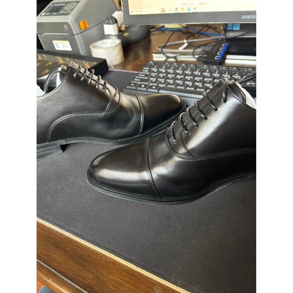 US7 CHAMARIPA Elevator Shoes 7cm/2.7inches Height Increase Men Black Dress Shoes